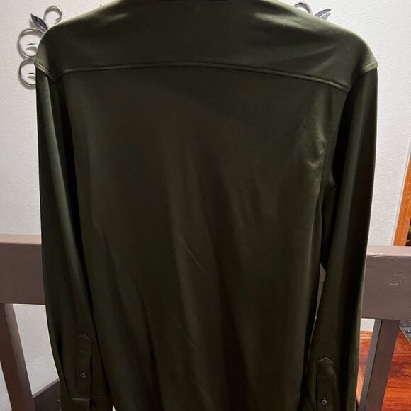 NWOT Murano Olive Green Button-Up Shirt Size Medium #276 - Picture 4 of 6